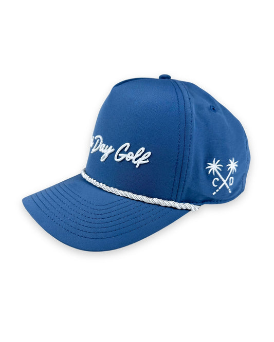 Clear Day Golf Palms Rope Hat – Slate