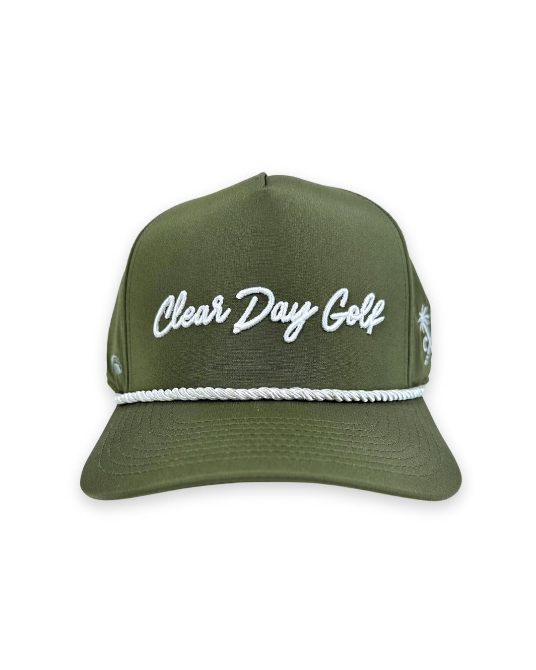 Clear Day Golf Palms Rope Hat – Olive